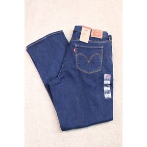 Levis Classic Bootcut Womens Mid Rise Stretch Blue Jeans Size‎ 32X30 Dark New